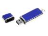 USB 2.0- флешка на 16 Гб компактной формы (синий/серебристый) 16Gb (Изображение 2)