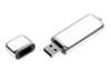 USB 2.0- флешка на 16 Гб компактной формы (серебристый/белый) 16Gb (Изображение 2)
