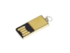 USB 2.0- флешка мини на 64 Гб с мини чипом (золотистый) 64Gb (Изображение 1)