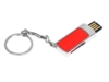 USB 2.0- флешка на 16 Гб с выдвижным механизмом и мини чипом (красный/серебристый) 16Gb (Изображение 2)