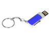 USB 2.0- флешка на 8 Гб с выдвижным механизмом и мини чипом (серебристый/темно-синий) 8Gb (Изображение 2)