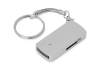 USB 2.0- флешка на 8 Гб с выдвижным механизмом и мини чипом (черный/серебристый) 8Gb (Изображение 3)