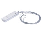 USB 2.0- флешка на 16 Гб в виде металлического слитка (серебристый) 16Gb