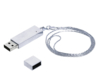 USB 2.0- флешка на 8 Гб в виде металлического слитка (серебристый) 8Gb (Изображение 2)