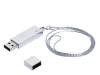 USB 2.0- флешка на 32 Гб в виде металлического слитка (серебристый) 32Gb (Изображение 2)