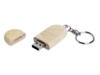 USB 2.0- флешка на 16 Гб овальной формы и колпачком с магнитом (натуральный) 16Gb (Изображение 2)