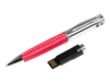 USB 2.0- флешка на 32 Гб в виде ручки с мини чипом (красный/серебристый) 32Gb (Изображение 2)