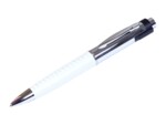 USB 2.0- флешка на 16 Гб в виде ручки с мини чипом (серебристый/белый) 16Gb