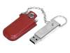 USB 2.0- флешка на 16 Гб в массивном корпусе с кожаным чехлом (коричневый/серебристый) 16Gb (Изображение 2)