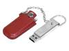 USB 2.0- флешка на 64 Гб в массивном корпусе с кожаным чехлом (коричневый/серебристый) 64Gb (Изображение 2)