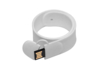 USB 2.0- флешка на 8 Гб в виде браслета (белый) 8Gb (Изображение 2)