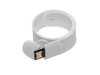 USB 2.0- флешка на 64 Гб в виде браслета (белый) 64Gb (Изображение 2)