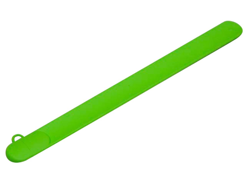 USB 2.0- флешка на 8 Гб в виде браслета (зеленый) 8Gb (Изображение 1)