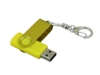 USB 2.0- флешка промо на 16 Гб с поворотным механизмом и однотонным металлическим клипом (желтый/желтый) 16Gb (Изображение 3)
