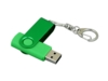USB 2.0- флешка промо на 16 Гб с поворотным механизмом и однотонным металлическим клипом (зеленый/зеленый) 16Gb (Изображение 3)