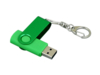 USB 2.0- флешка промо на 8 Гб с поворотным механизмом и однотонным металлическим клипом (зеленый/зеленый) 8Gb (Изображение 3)