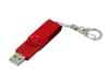 USB 2.0- флешка промо на 8 Гб с поворотным механизмом и однотонным металлическим клипом (красный) 8Gb (Изображение 2)