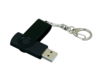 USB 2.0- флешка промо на 8 Гб с поворотным механизмом и однотонным металлическим клипом (черный) 8Gb (Изображение 3)