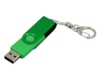 USB 2.0- флешка промо на 64 Гб с поворотным механизмом и однотонным металлическим клипом (зеленый/зеленый) 64Gb (Изображение 2)