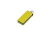 USB 2.0- флешка мини на 16 Гб с мини чипом в цветном корпусе (желтый) 16Gb (Изображение 1)