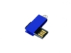 USB 2.0- флешка мини на 16 Гб с мини чипом в цветном корпусе (синий) 16Gb (Изображение 3)