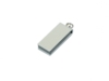 USB 2.0- флешка мини на 16 Гб с мини чипом в цветном корпусе (серебристый) 16Gb (Изображение 1)