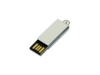 USB 2.0- флешка мини на 16 Гб с мини чипом в цветном корпусе (серебристый) 16Gb (Изображение 2)