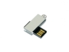 USB 2.0- флешка мини на 16 Гб с мини чипом в цветном корпусе (серебристый) 16Gb (Изображение 3)