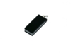 USB 2.0- флешка мини на 16 Гб с мини чипом в цветном корпусе (черный) 16Gb (Изображение 1)