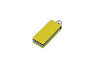 USB 2.0- флешка мини на 64 Гб с мини чипом в цветном корпусе (желтый) 64Gb