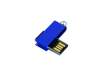 USB 2.0- флешка мини на 64 Гб с мини чипом в цветном корпусе (синий) 64Gb (Изображение 3)