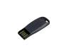 USB 2.0- флешка на 8 Гб компактная с мини чипом и овальным отверстием (антрацит) 8Gb (Изображение 2)