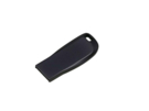 USB 2.0- флешка на 8 Гб компактная с мини чипом и овальным отверстием (антрацит) 8Gb