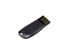 USB 2.0- флешка на 64 Гб компактная с мини чипом и овальным отверстием (антрацит) 64Gb (Изображение 3)