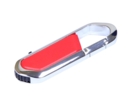 USB 2.0- флешка на 16 Гб в виде карабина (красный/серебристый) 16Gb