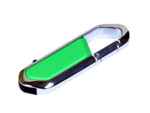 USB 2.0- флешка на 8 Гб в виде карабина (зеленый/серебристый) 8Gb