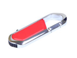USB 2.0- флешка на 8 Гб в виде карабина (красный/серебристый) 8Gb