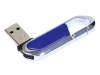 USB 2.0- флешка на 8 Гб в виде карабина (синий/серебристый) 8Gb (Изображение 2)