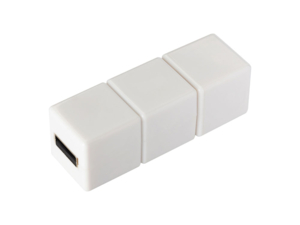 USB 2.0- флешка на 512 Мб Кубик Рубика (белый) 512Mb