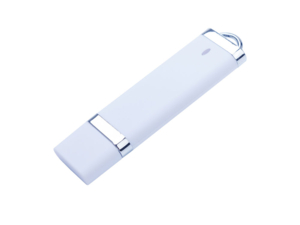 USB 2.0- флешка на 4 Гб Орландо, soft-touch (белый) 4Gb