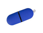 USB 2.0- флешка на 32 Гб Пилюля Soft-touch (синий) 32Gb