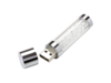 USB 2.0- флешка на 16 Гб с кристаллами (серебристый/белый) 16Gb (Изображение 2)