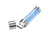 USB 2.0- флешка на 16 Гб с кристаллами (синий/серебристый) 16Gb (Изображение 2)