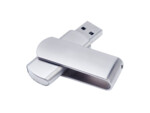 USB 3.0- флешка на 16 Гб глянцевая поворотная (серебристый) 16Gb