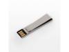 USB 2.0- флешка на 8 Гб Зажим (серебристый) 8Gb (Изображение 1)