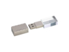 USB 2.0- флешка на 4 Гб кристалл в металле (серебристый) 4Gb (Изображение 2)