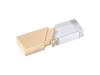 USB 2.0- флешка на 16 Гб кристалл в металле (золотистый) 16Gb (Изображение 1)
