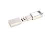 USB 2.0- флешка на 2 Гб кристалл в металле (серебристый) 2Gb (Изображение 2)