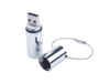 USB 2.0- флешка на 2 Гб Цилиндр (серебристый) 2Gb (Изображение 1)