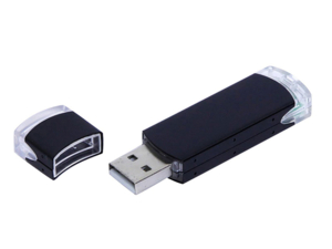 USB 3.0- флешка промо на 128 Гб прямоугольной классической формы (черный) 128Gb